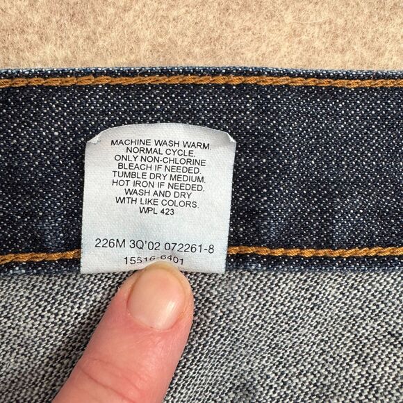 Vtg y2k Levi’s 515 Blue Denim Bootcut Jeans Womens 14 Mid Rise normcore heritage - Picture 9 of 10